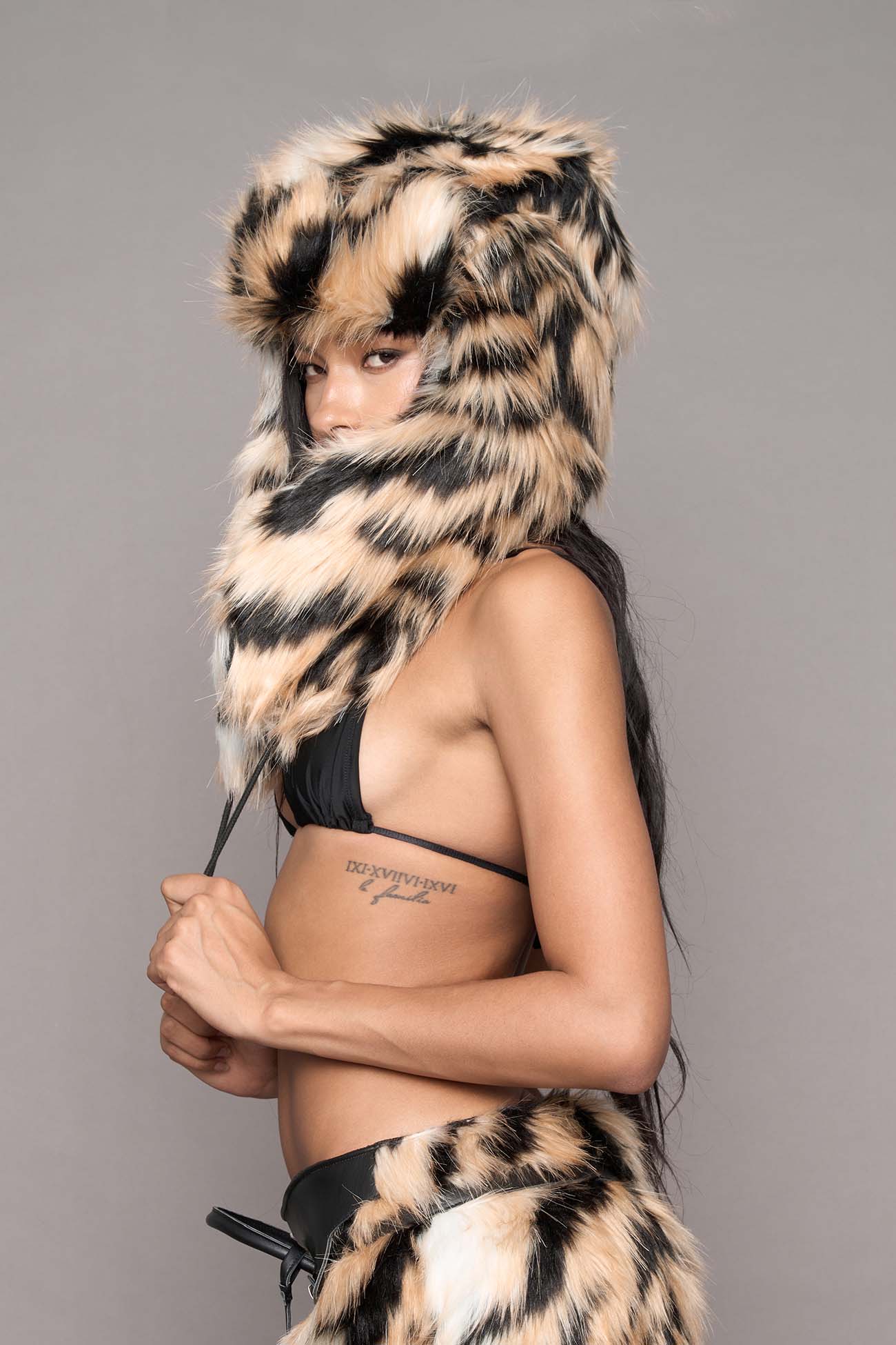NAMILIA VIP Faux Fur Hat - Tiger, s