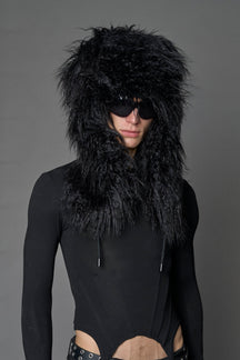 NAMILIA Vip Faux Fur Hat - BLACK, s