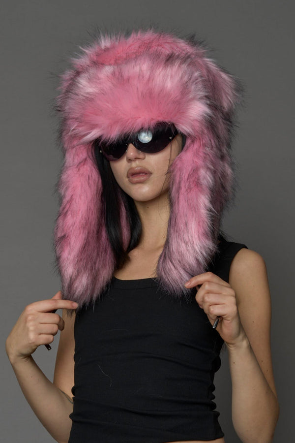 NAMILIA Vip Faux Fur Hat - PINK, s - PINK