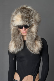 NAMILIA Vip Faux Fur Hat - BROWN, s