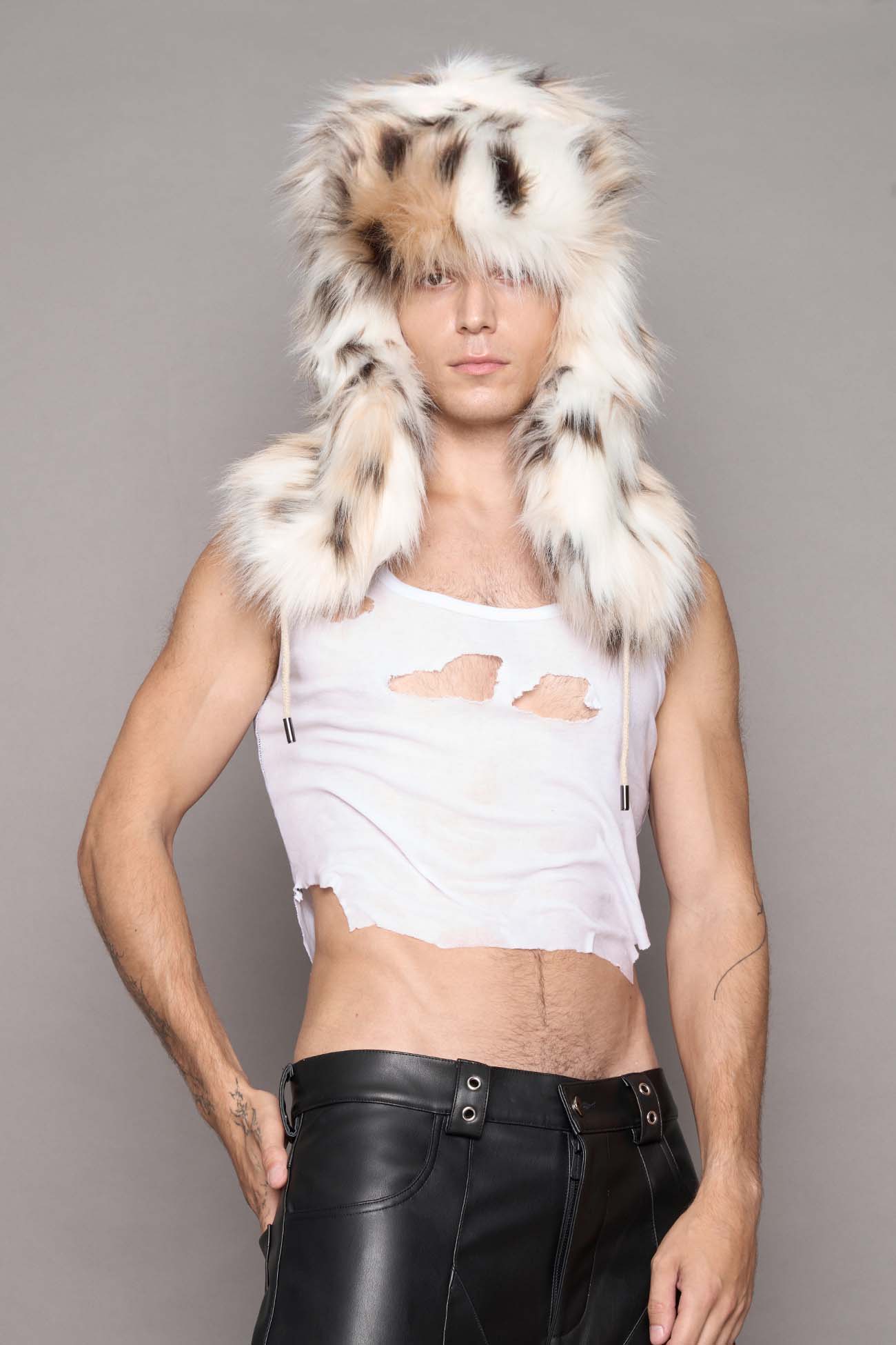 NAMILIA VIP Faux Fur Hat - snow lynx, s