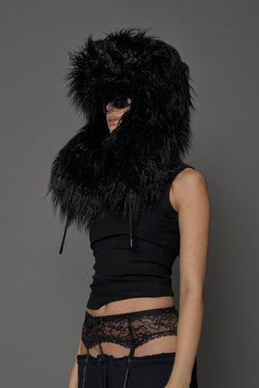 NAMILIA Vip Faux Fur Hat - BLACK, s