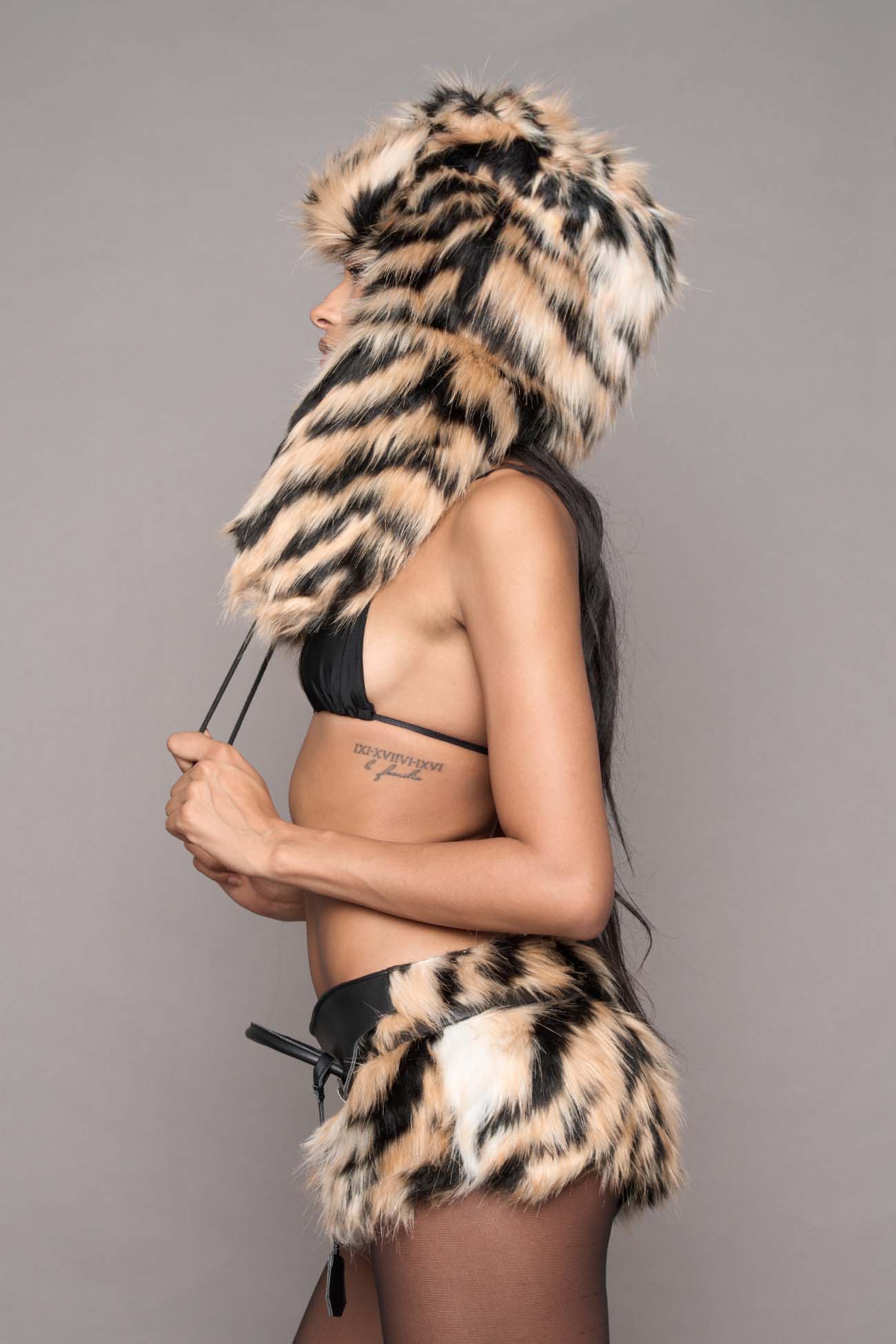 NAMILIA VIP Faux Fur Hat - Tiger, s