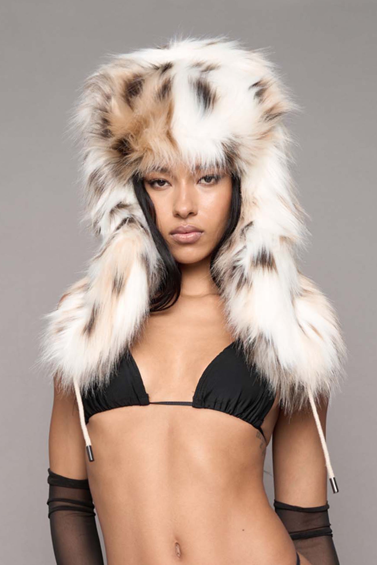 NAMILIA VIP Faux Fur Hat - snow lynx, s