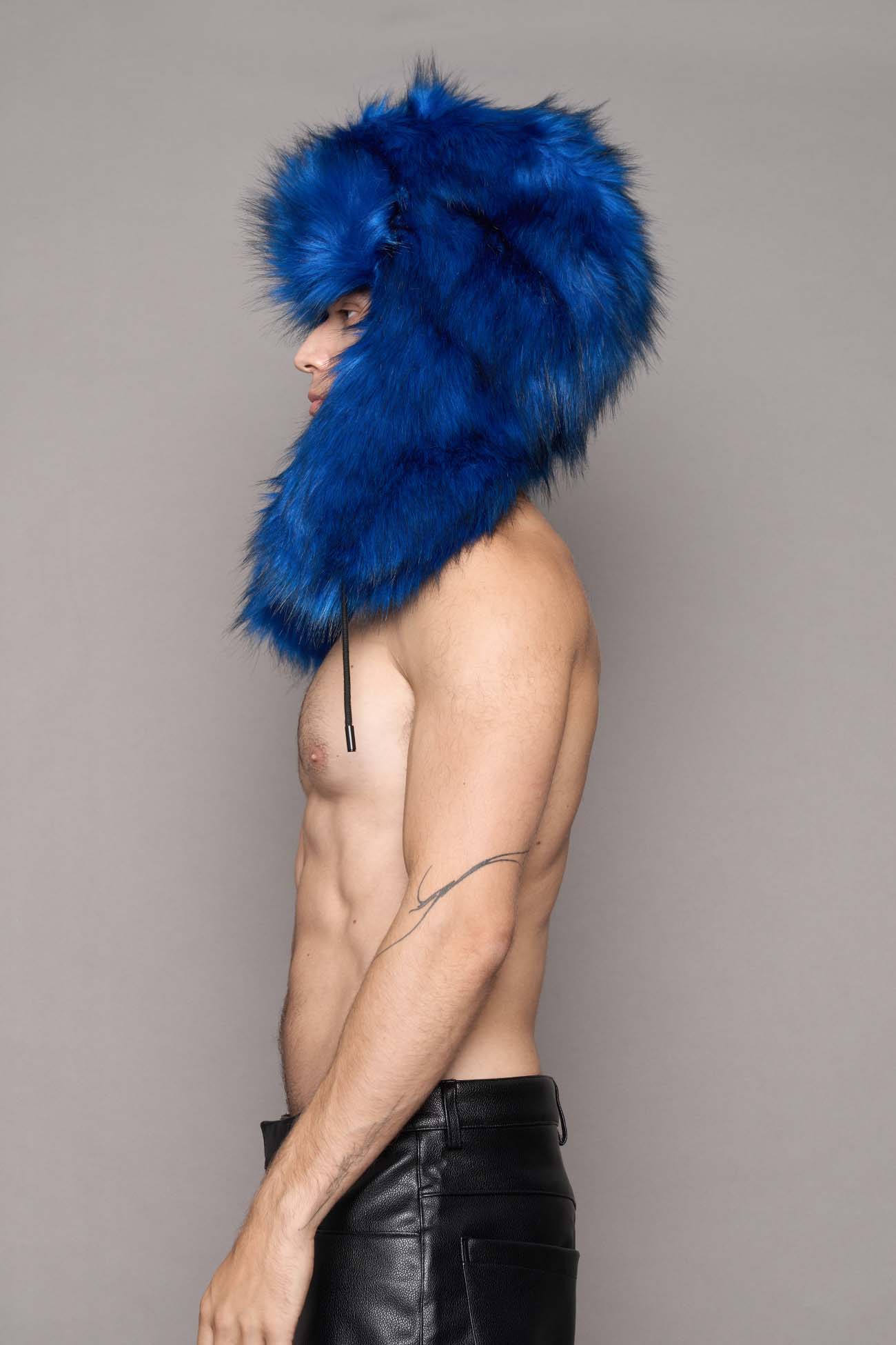 NAMILIA VIP Faux Fur Hat - Blue, s