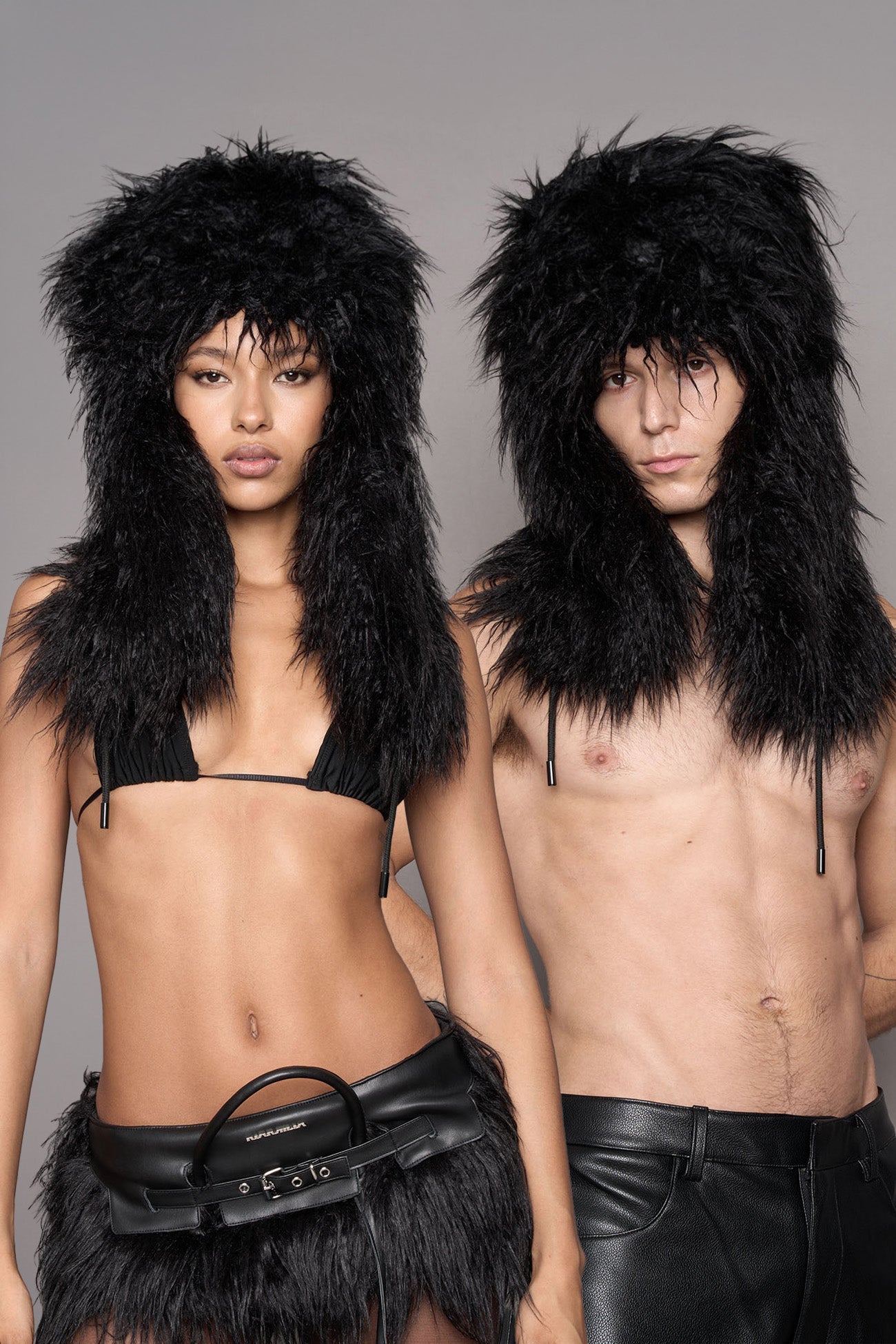 NAMILIA Vip Faux Fur Hat - Black, s