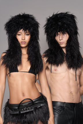 NAMILIA Vip Faux Fur Hat - Black, s