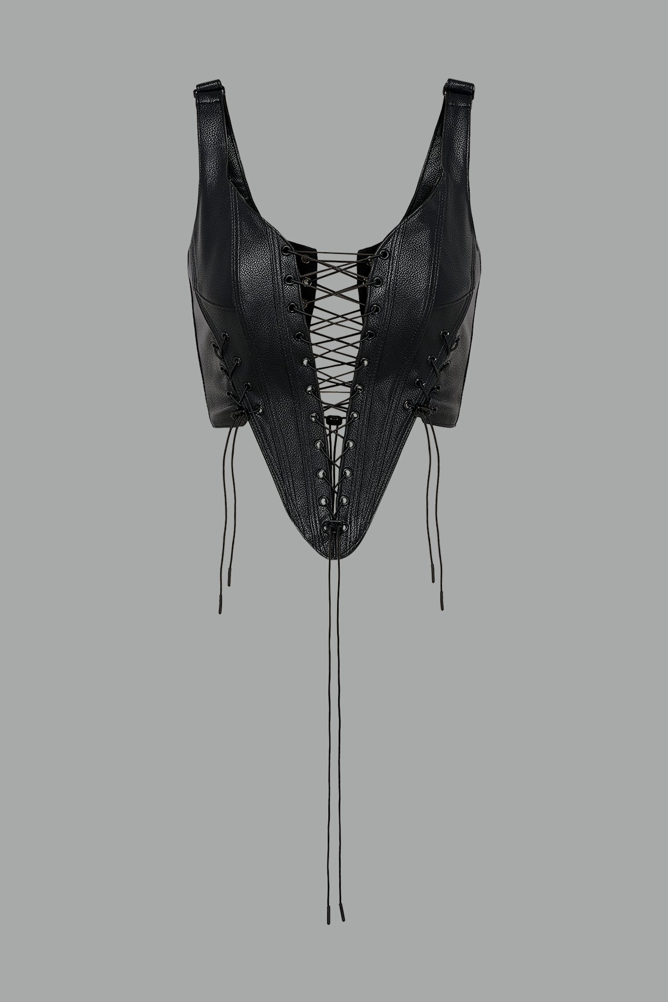 NAMILIA XTC Leather Corset - BLACK, xs