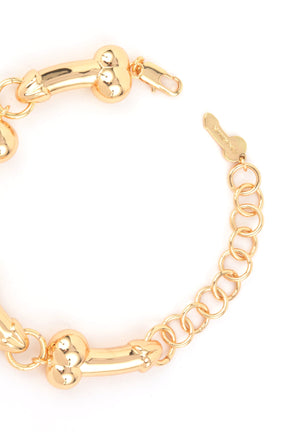 NAMILIA dick chain bracelet - gold,