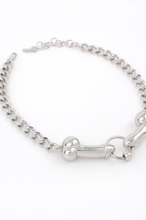 NAMILIA dick chain choker - silver,