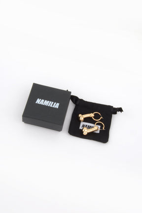 NAMILIA dick earrings - gold,