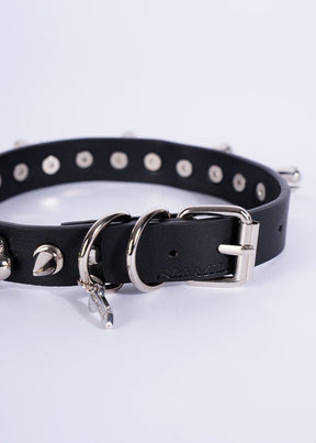 NAMILIA dick spike choker - S, silver