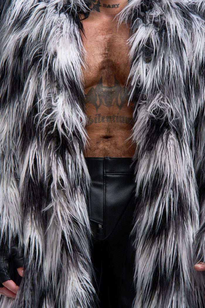 NAMILIA doomsday faux fur coat - camo, s