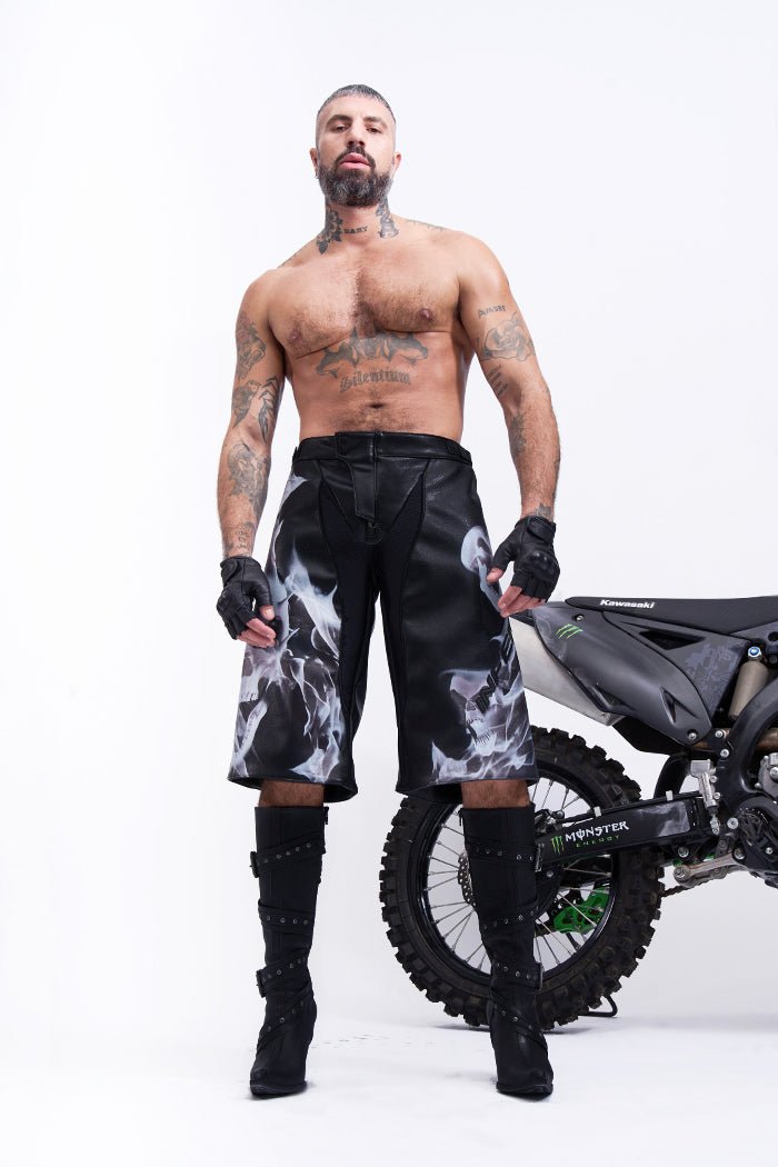 NAMILIA inferno moto shorts - black, xs