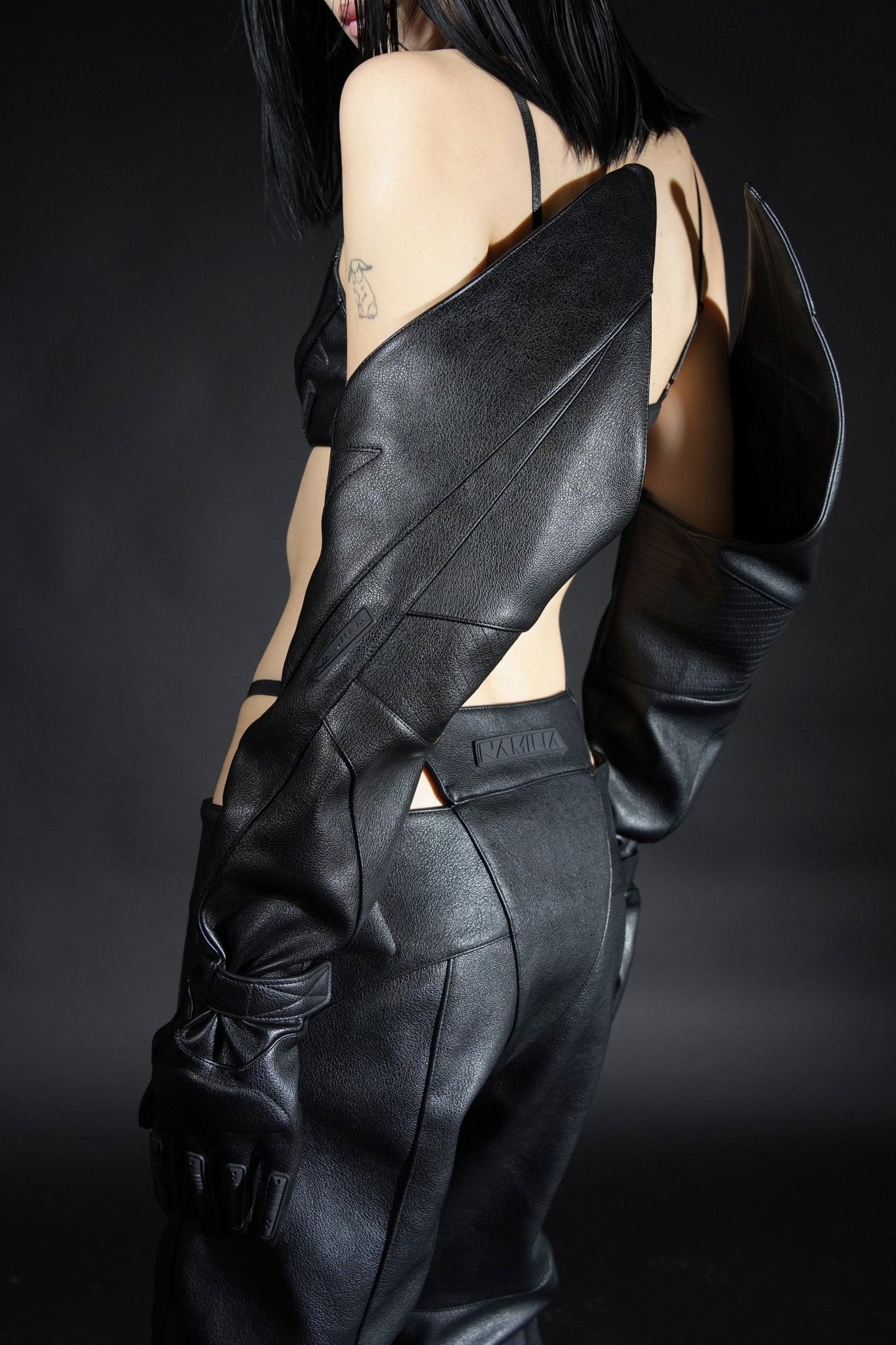 NAMILIA techno lacing corset top