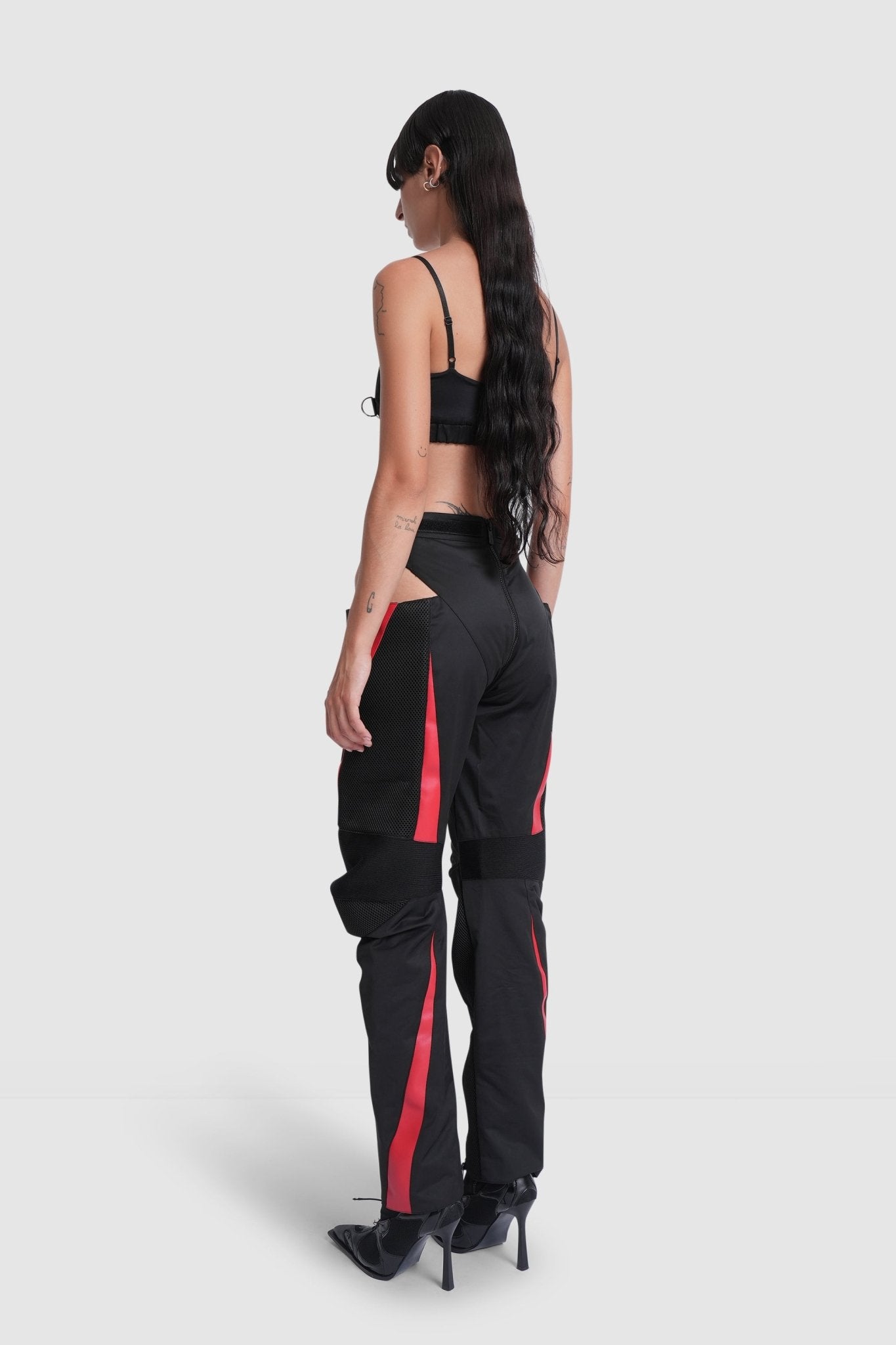 NAMILIA MOTOCROSS PANTY TROUSERS - red, XS