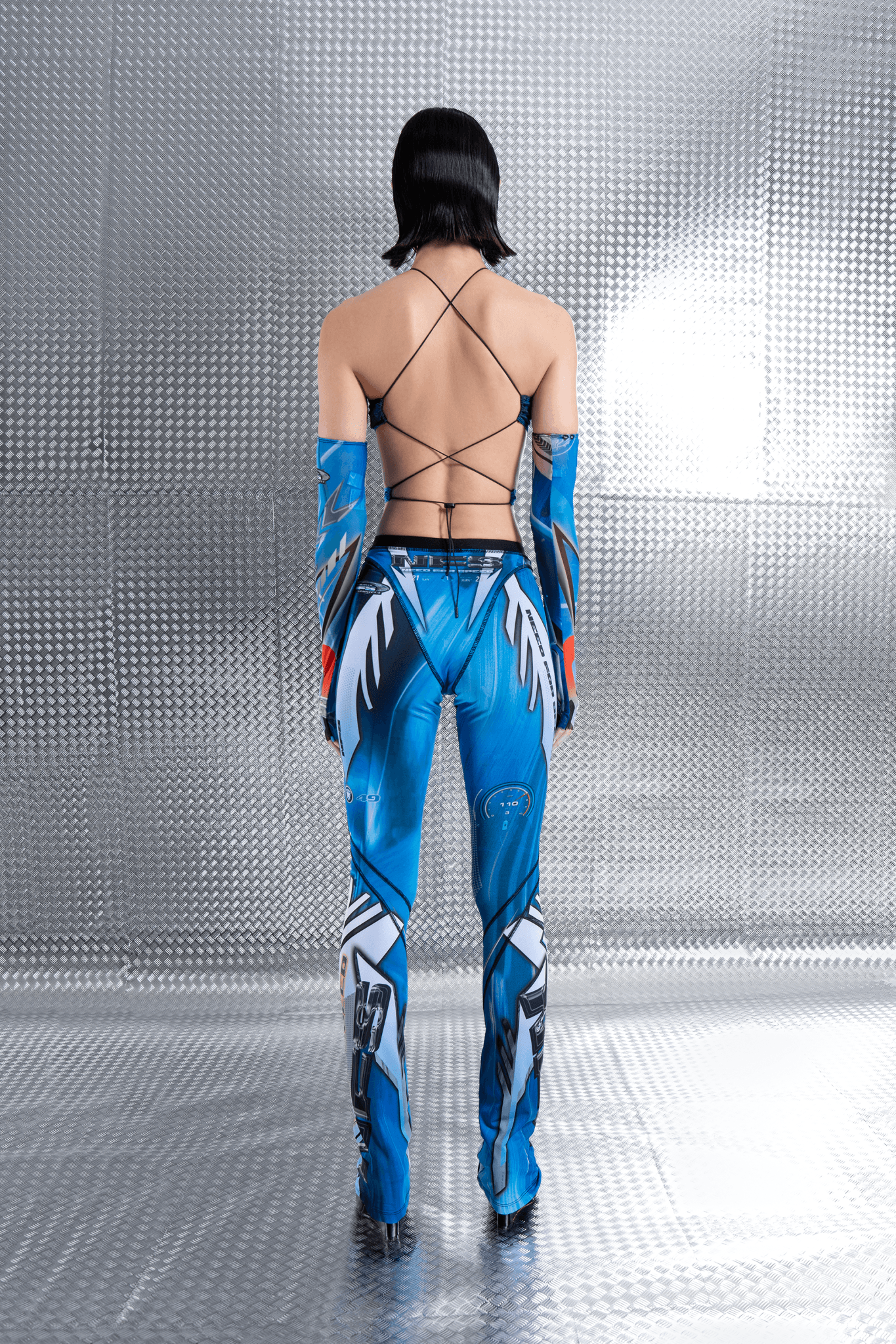 NAMILIA namilia x nfs transformer stretch pants - XS, blue