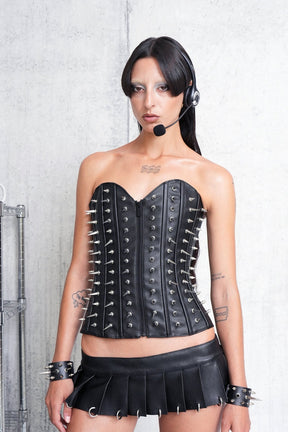 NAMILIA spike corset - black, xs